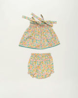 Didi Baby Smock Top & Bloomer Set - Emma floral mint
