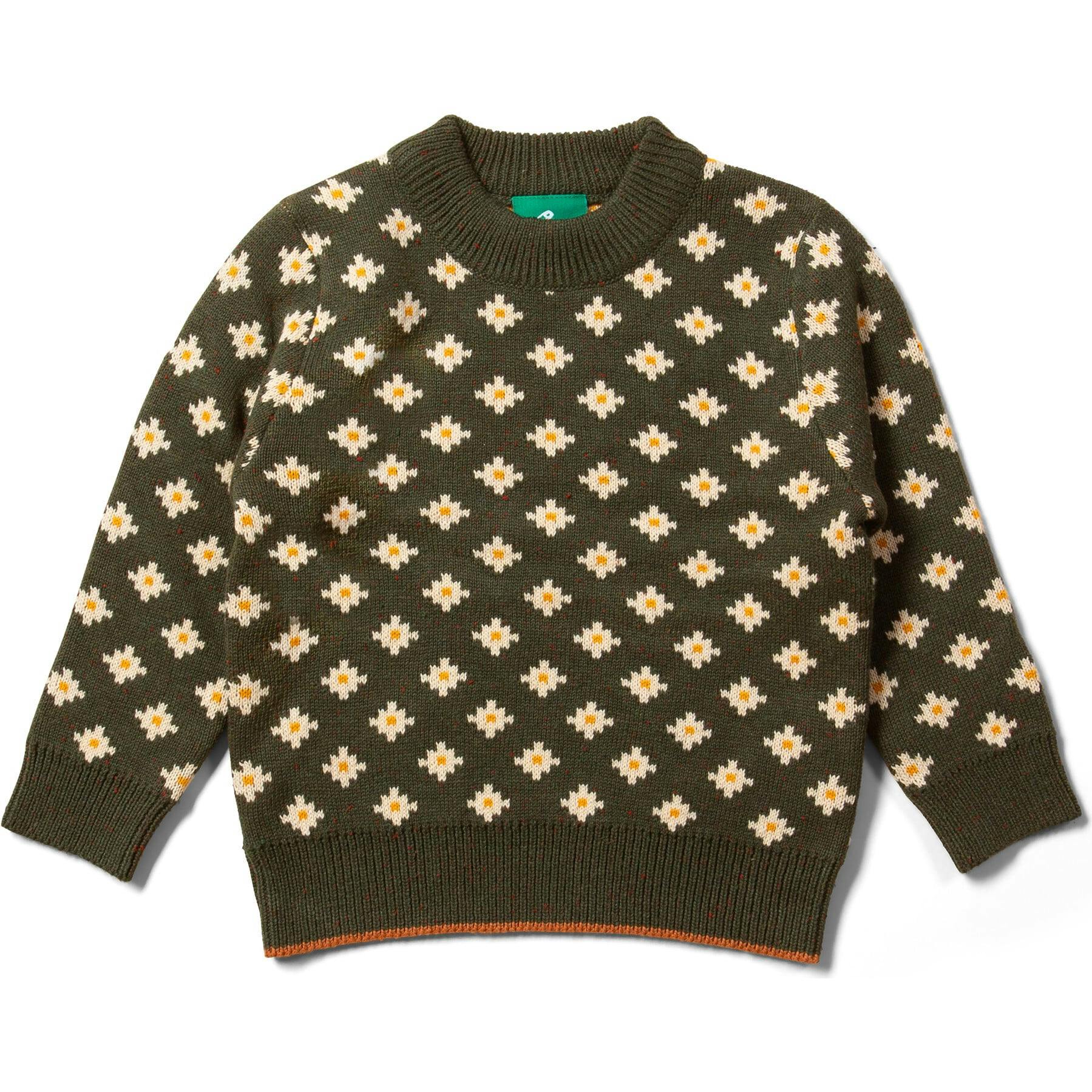 From One To Another Cotton Comfy Long Sleeve Snug Knit Jumper, Green