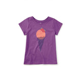 Glitter Strawberry Graphic Tee, Deep Lavender