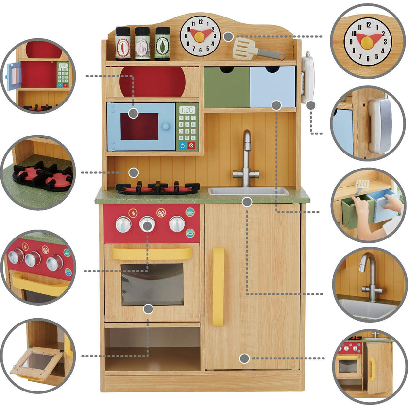 Teamson Kids Little Chef Florence Classic Wooden Play Kitchen