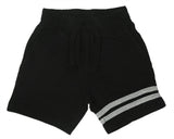 Kids Sweat Shorts - Black Stripe