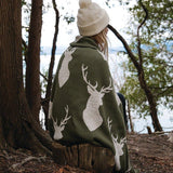 Cotton Sustainable Knit Throw Blanket | Oh Deer