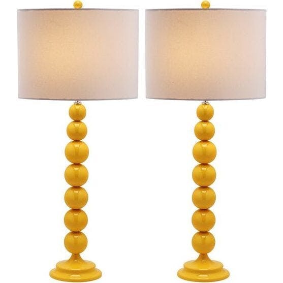 Set of 2 Jenna Stacked Ball Lamps