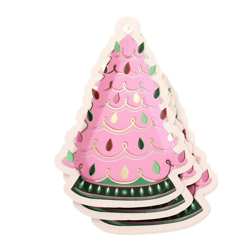 Packed Party 8 In Tree Plate Paper Party Ware
