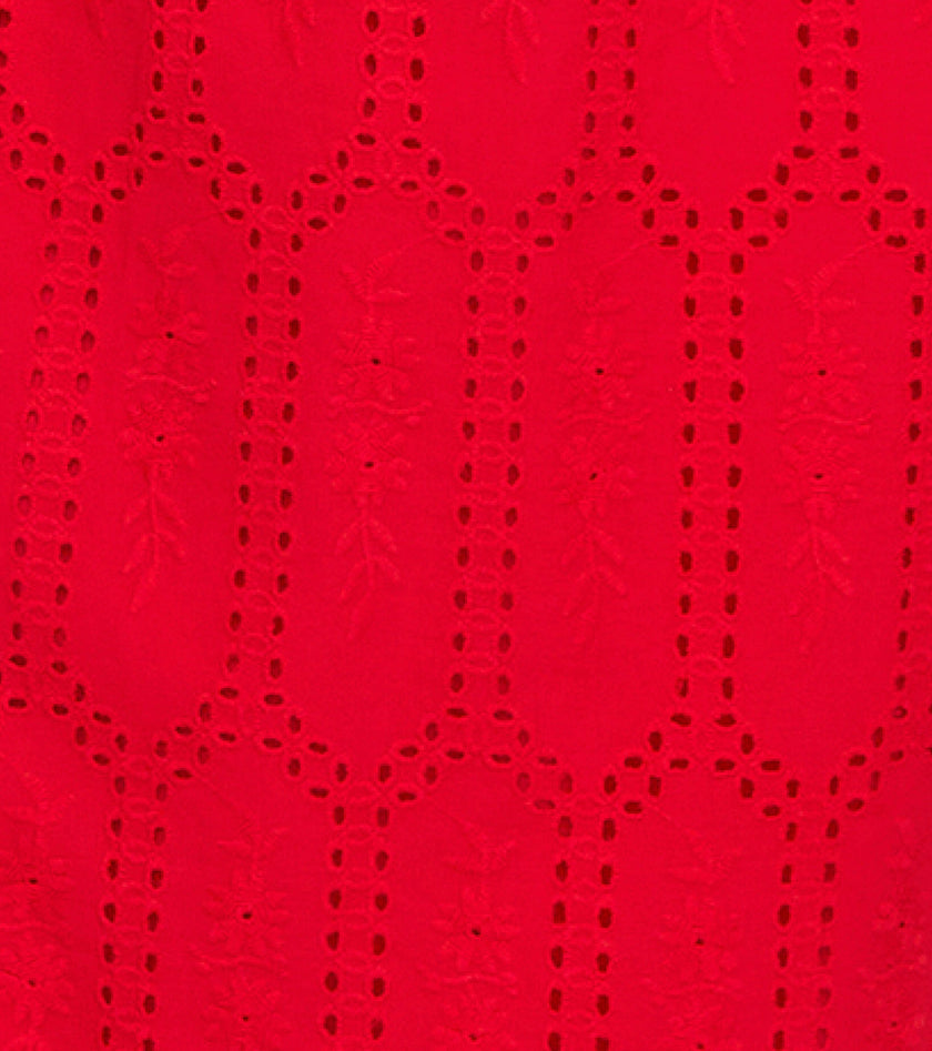 The Delphine Nap Skirt - Cherry Trellis Broderie