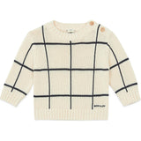 BONTON Windowpane Misty Baby Sweater