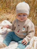 Knitted Legging Duck Egg Melange