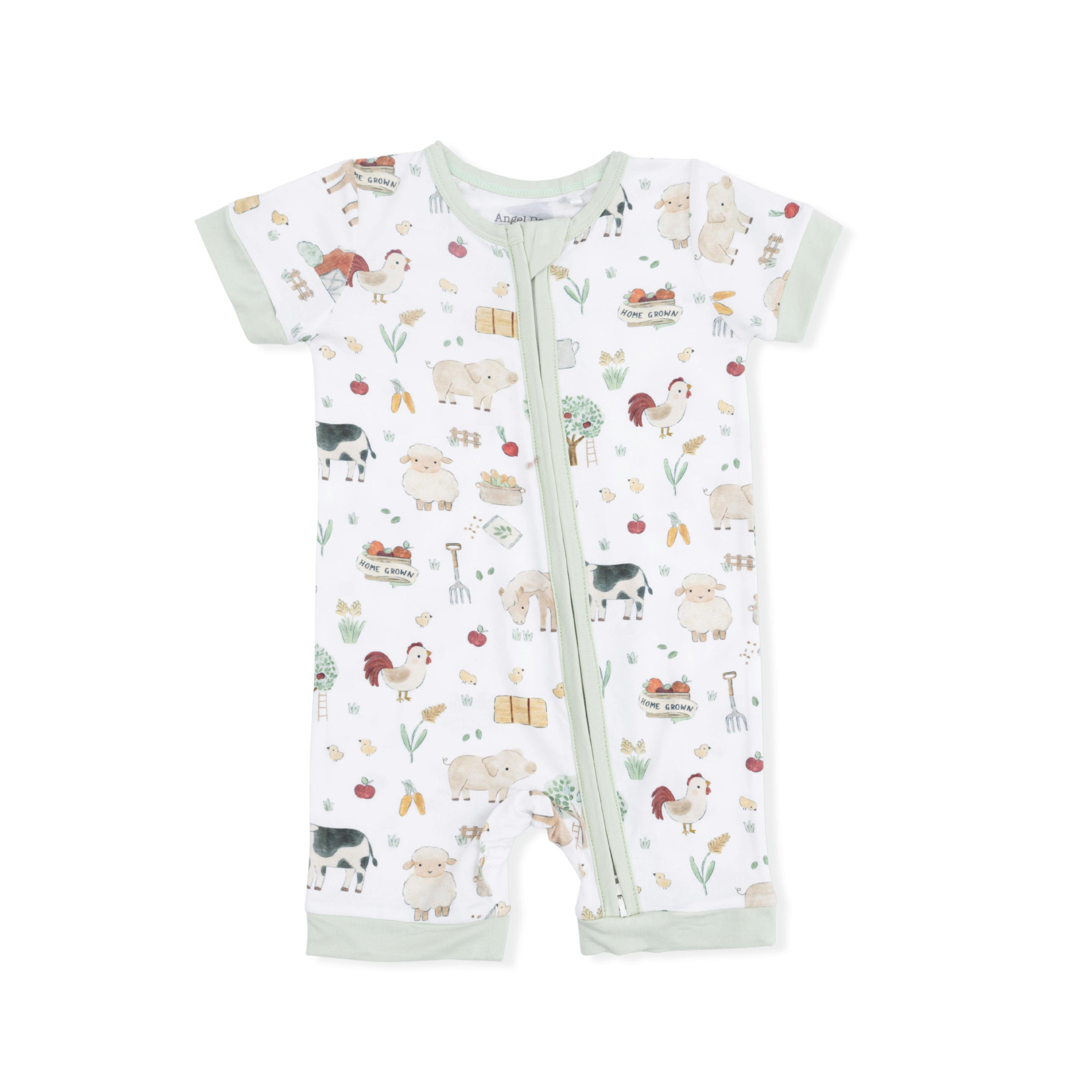 Cute Farm Animals Uni - Shortie 2 Way Zipper Romper
