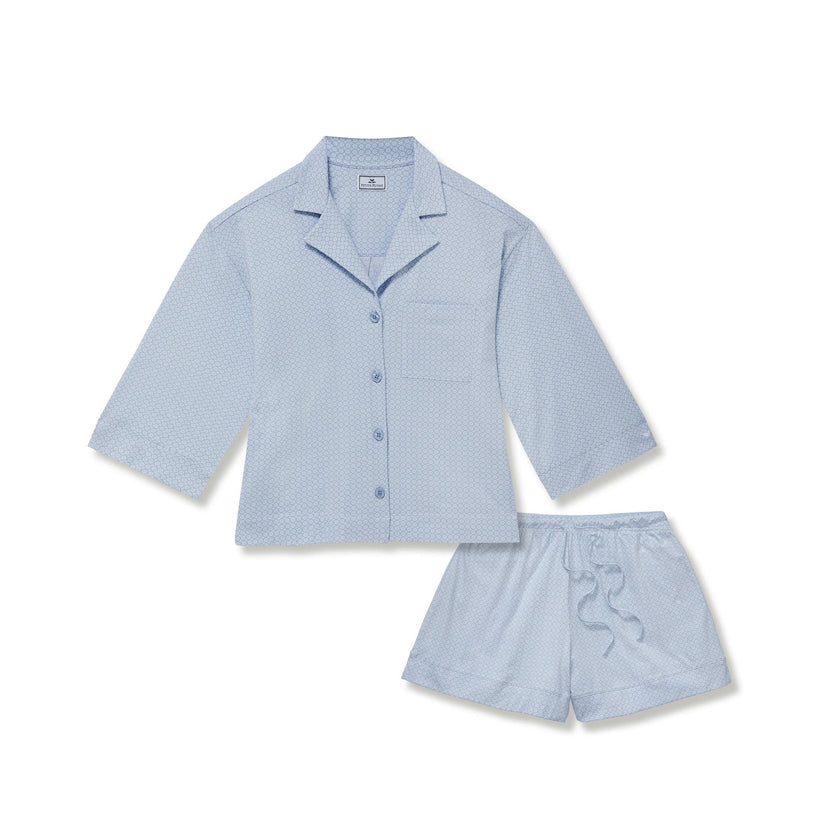 Women's Olivia Short Set in Periwinkle Geo
