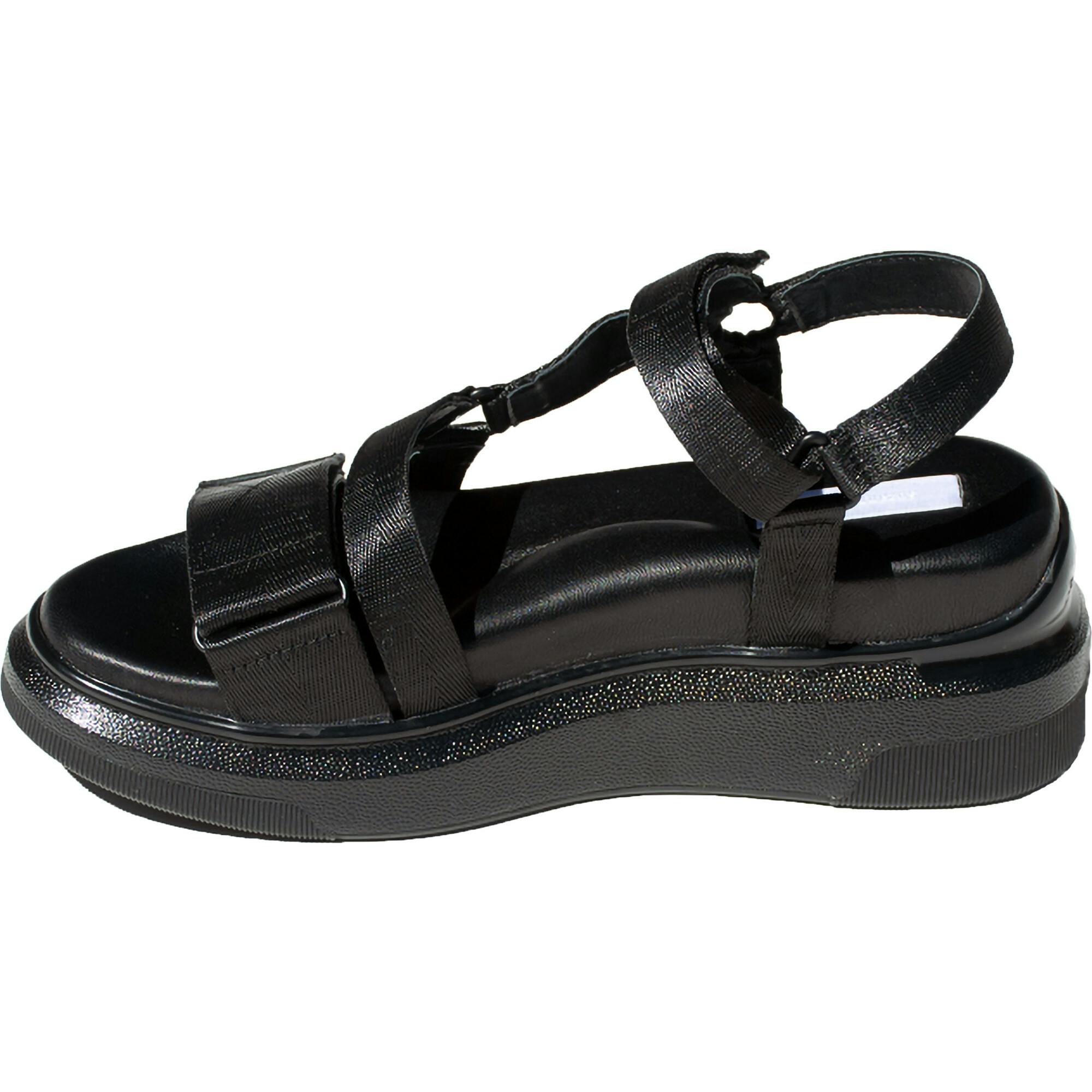 Women's Velcro Sandal, Black