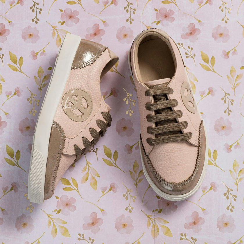 All American Sneaker | Textured Pink Leather