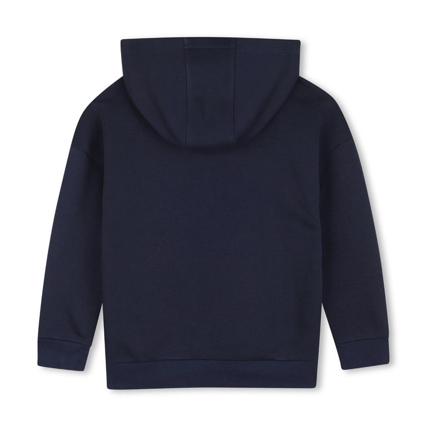 Navy Loose-Fit Hoodie