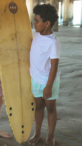 Coral Sea Blue Swim Shorts