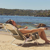 Deluxe Beach Chair: Seagrass Sage Block