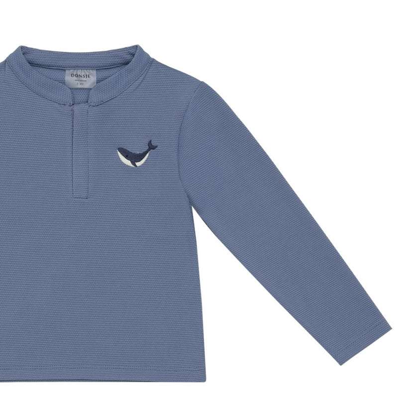 Harvie Swim Shirt | Whale | Royal Blue