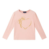 Long Sleeve Tee | Glitter Bow Heart
