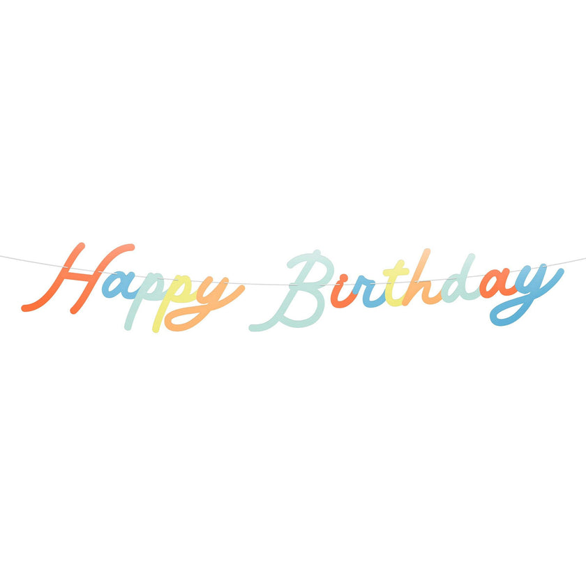 Bright Happy Birthday Garland Set