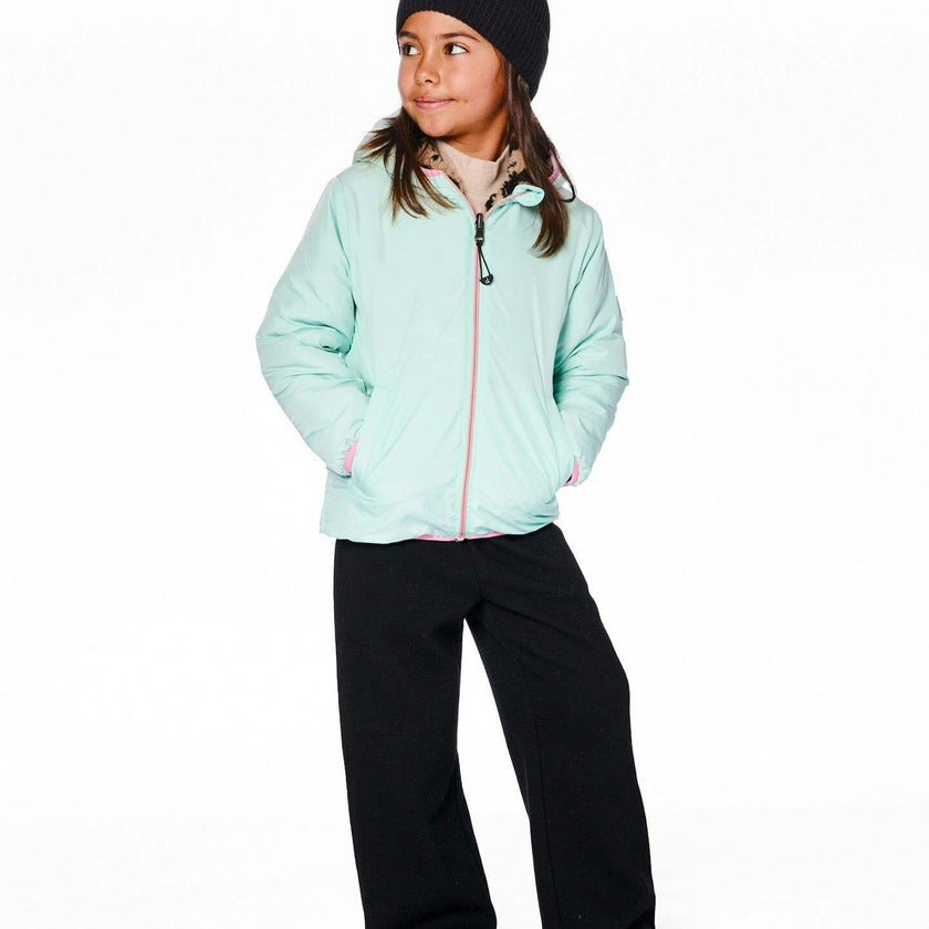 Reversible Mid-Season Sherpa Jacket Leopard