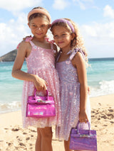 Lavender Daisy Sequin Dress