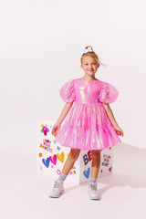 Crystal Pink Hologram Dress