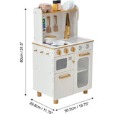 Little Chef Memphis Small Play Kitchen - White/Gold