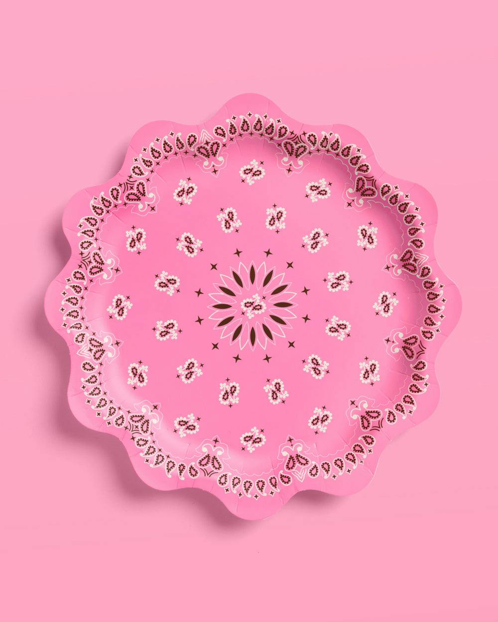 Cowgirl Plates - 24 foil paper plates