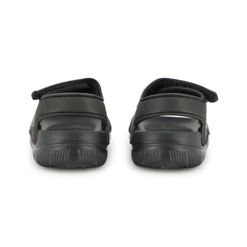 Black BOSS Velcro Sandals