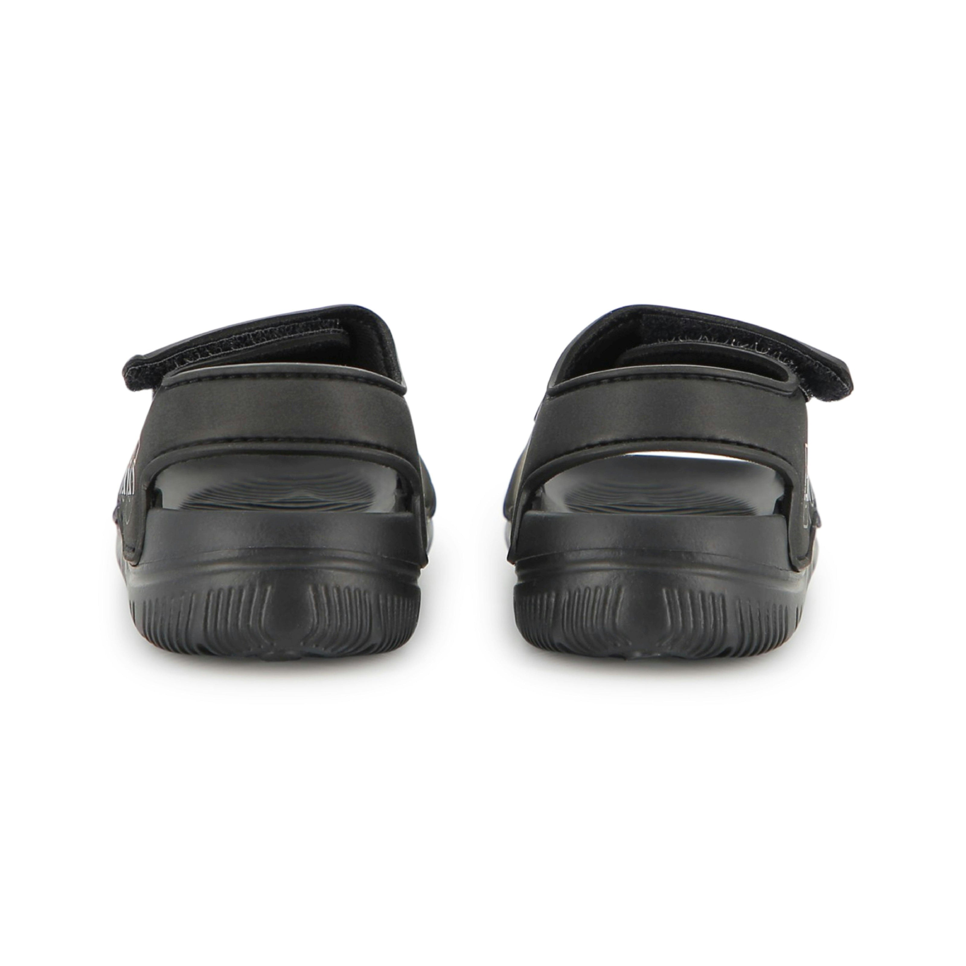 Black BOSS Velcro Sandals