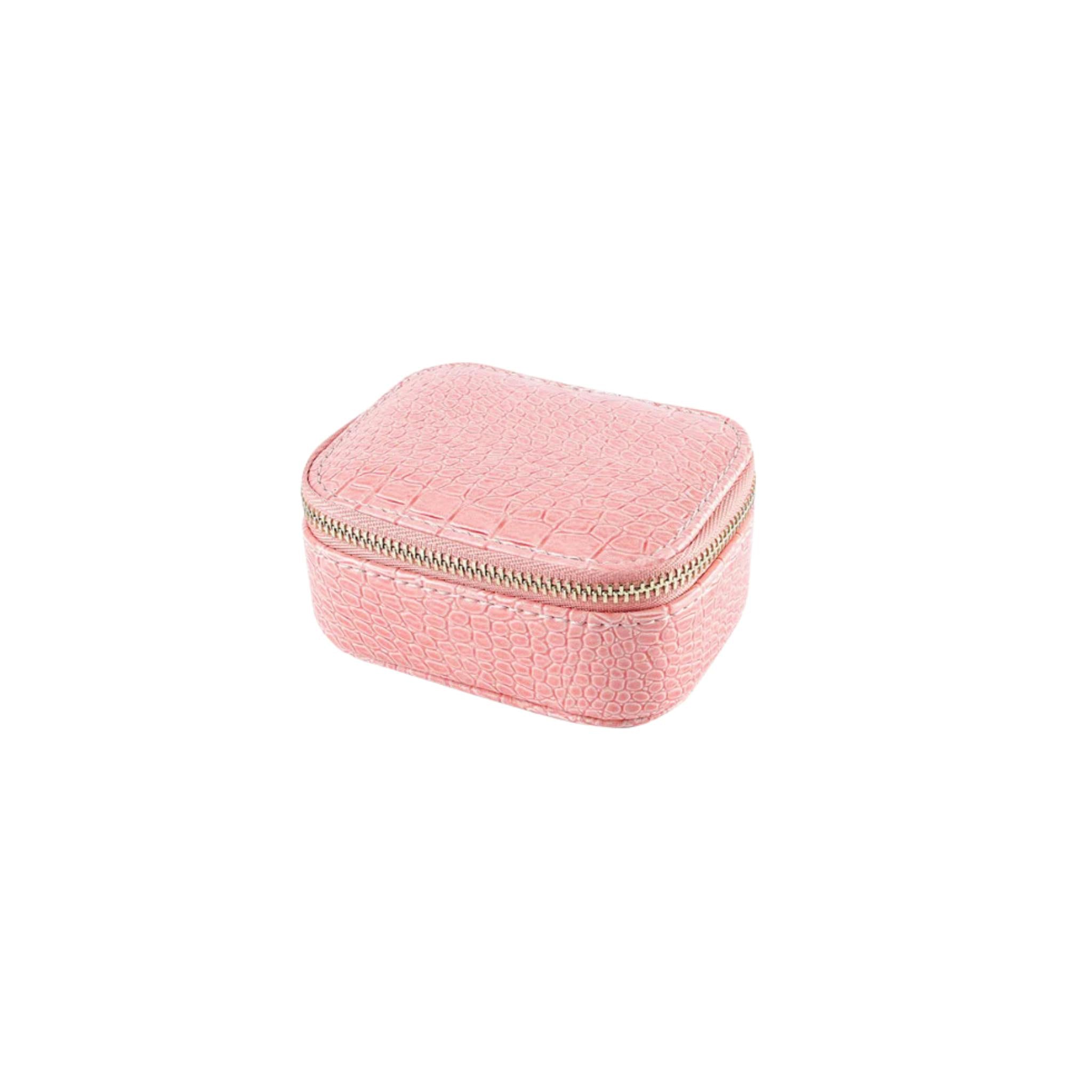 Faux Leather Snake Mini Jewelry Case