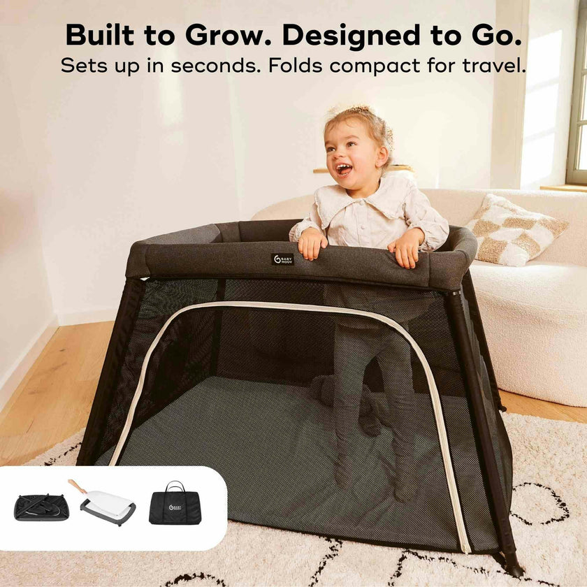 Moov and Comfy 3-in-1 Travel Crib and Play Yard