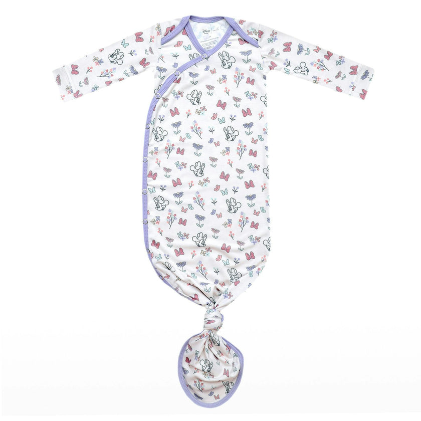 Newborn Knotted Gown - Minnie Mouse's Bowquet