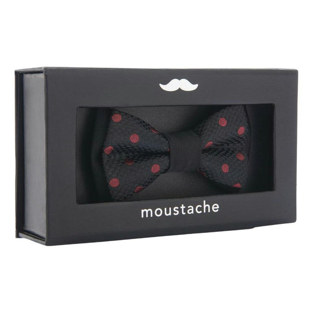 Black with Red Polka Dots Bowtie