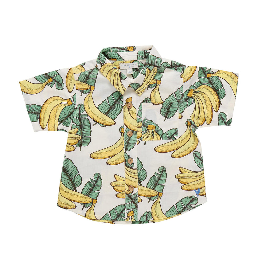 Baby Boys Jack Shirt - Banana Leaves