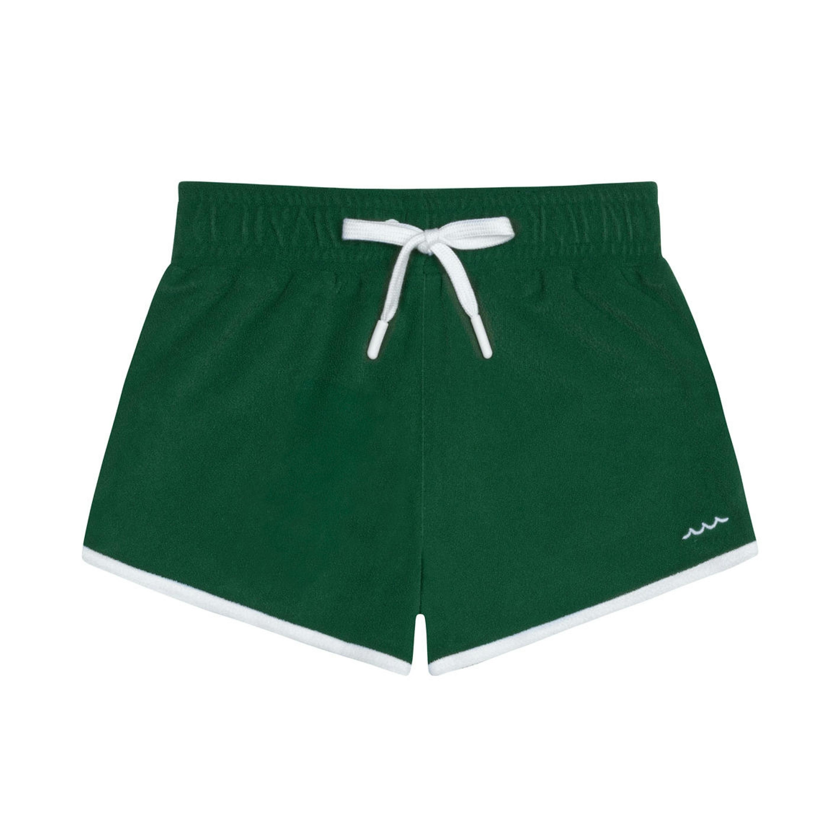 boys palma green terry boardie