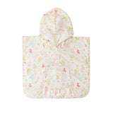 Hooded Poncho Towel - Sea Bloom