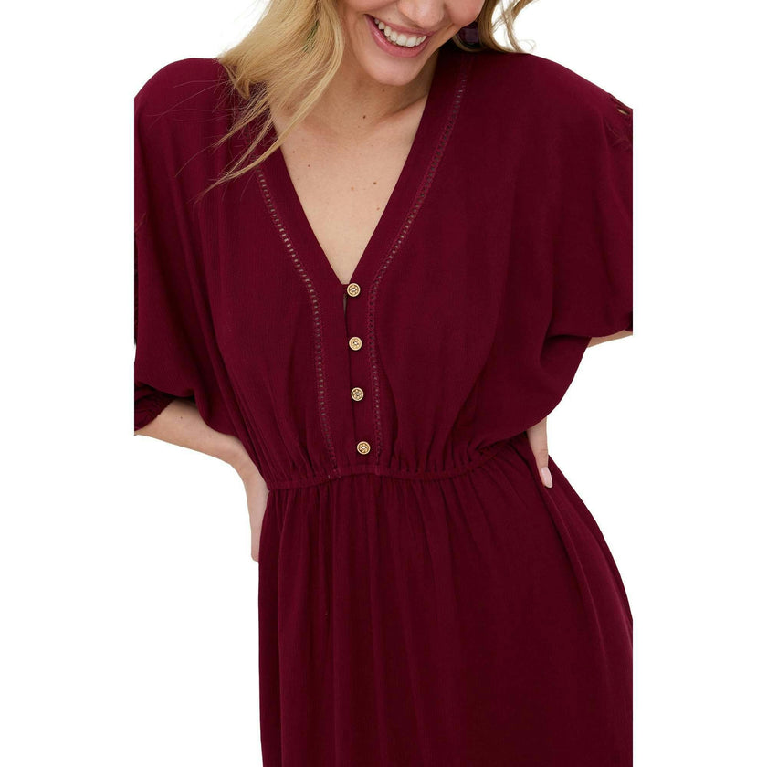 Somerton Kaftan Style Embroidered Maxi Dress