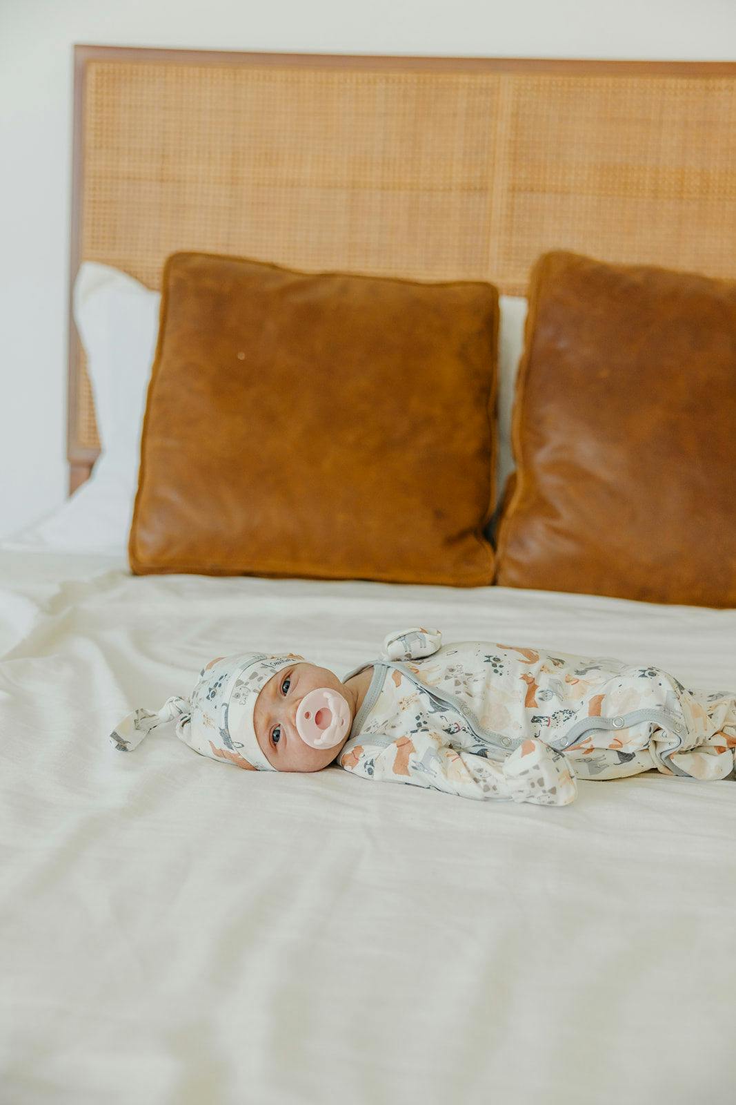 Newborn Knotted Gown - Rufus