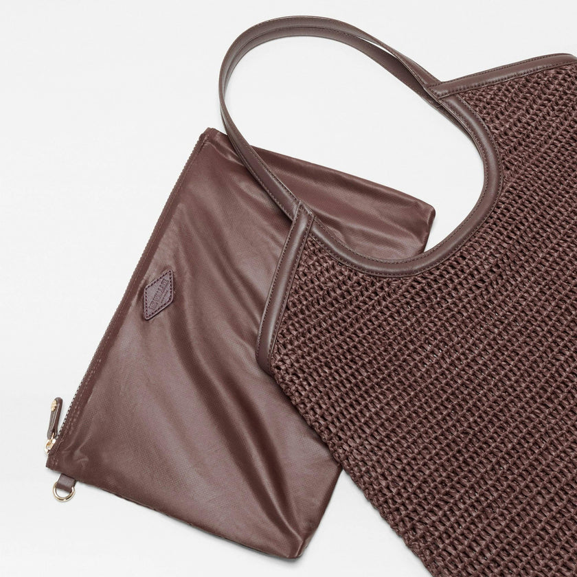 Brown Crochet Large Crochet Georgica Tote