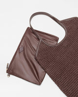 Brown Crochet Large Crochet Georgica Tote