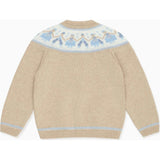 Oatmeal Aubrey Cotton Baby Cardigan