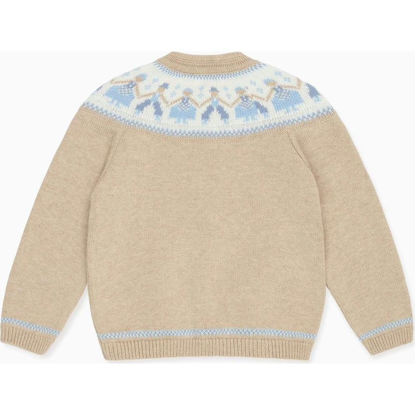 Oatmeal Aubrey Cotton Baby Cardigan