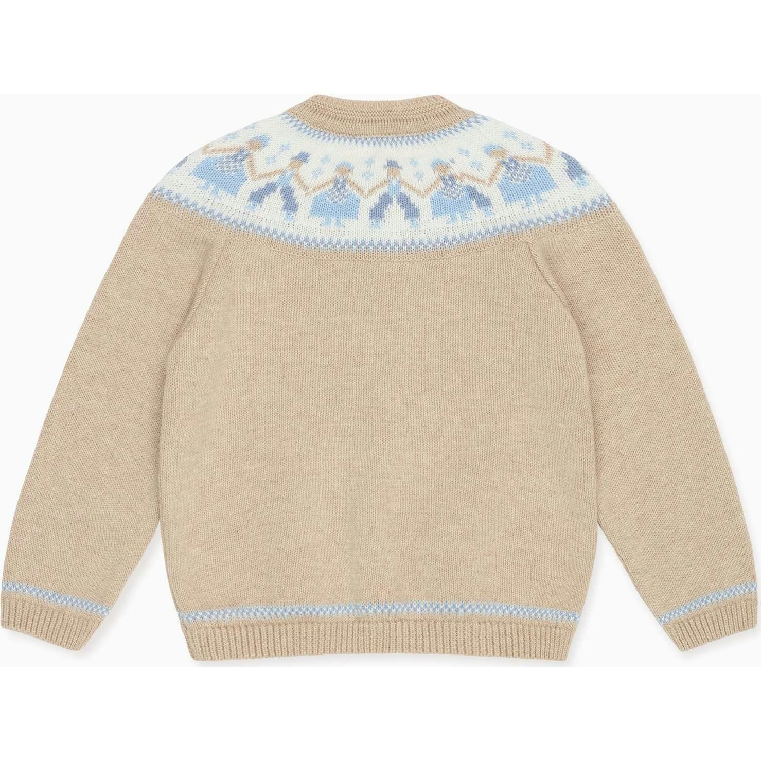Oatmeal Aubrey Cotton Baby Cardigan