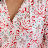 Gingerbread Trellis Christmas Women's Two-Piece Set