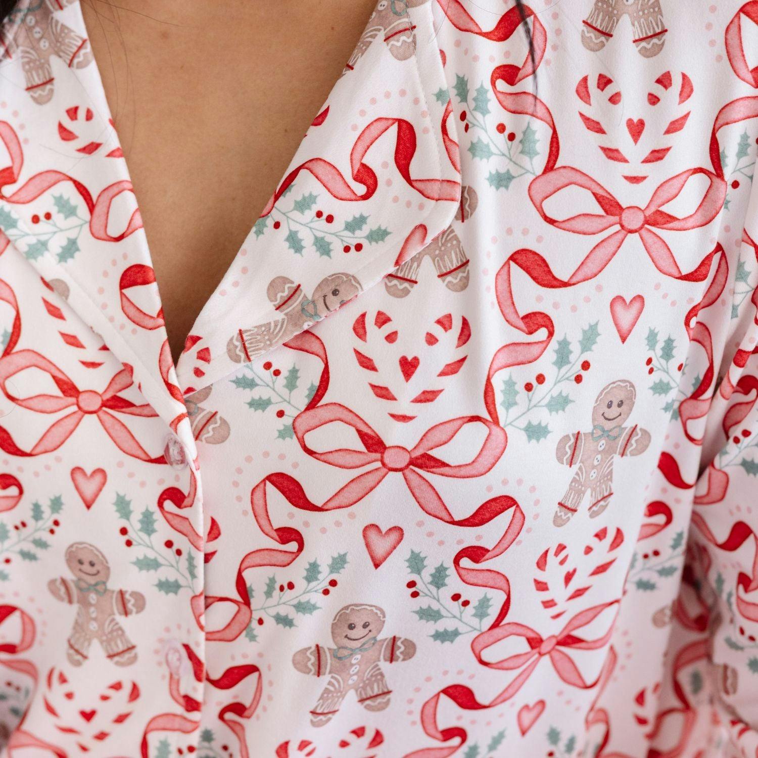 Gingerbread Trellis Christmas Women's Two-Piece Set