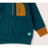 Atlantic Deep Quarter Zip Hoodie, Blue