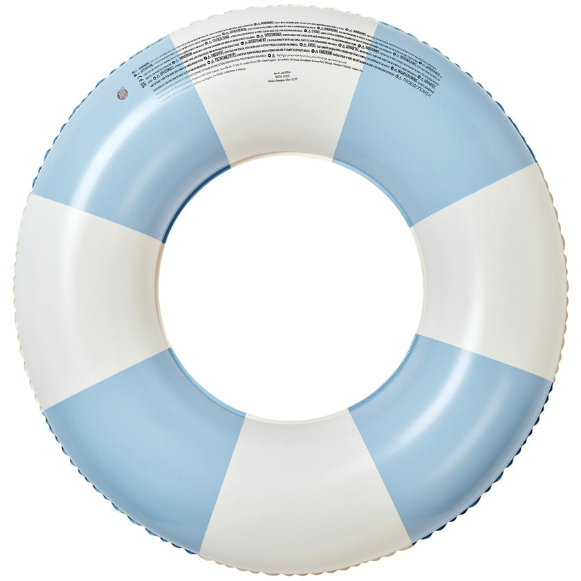 Slim Tube Pool Ring: La Mer Med Blue