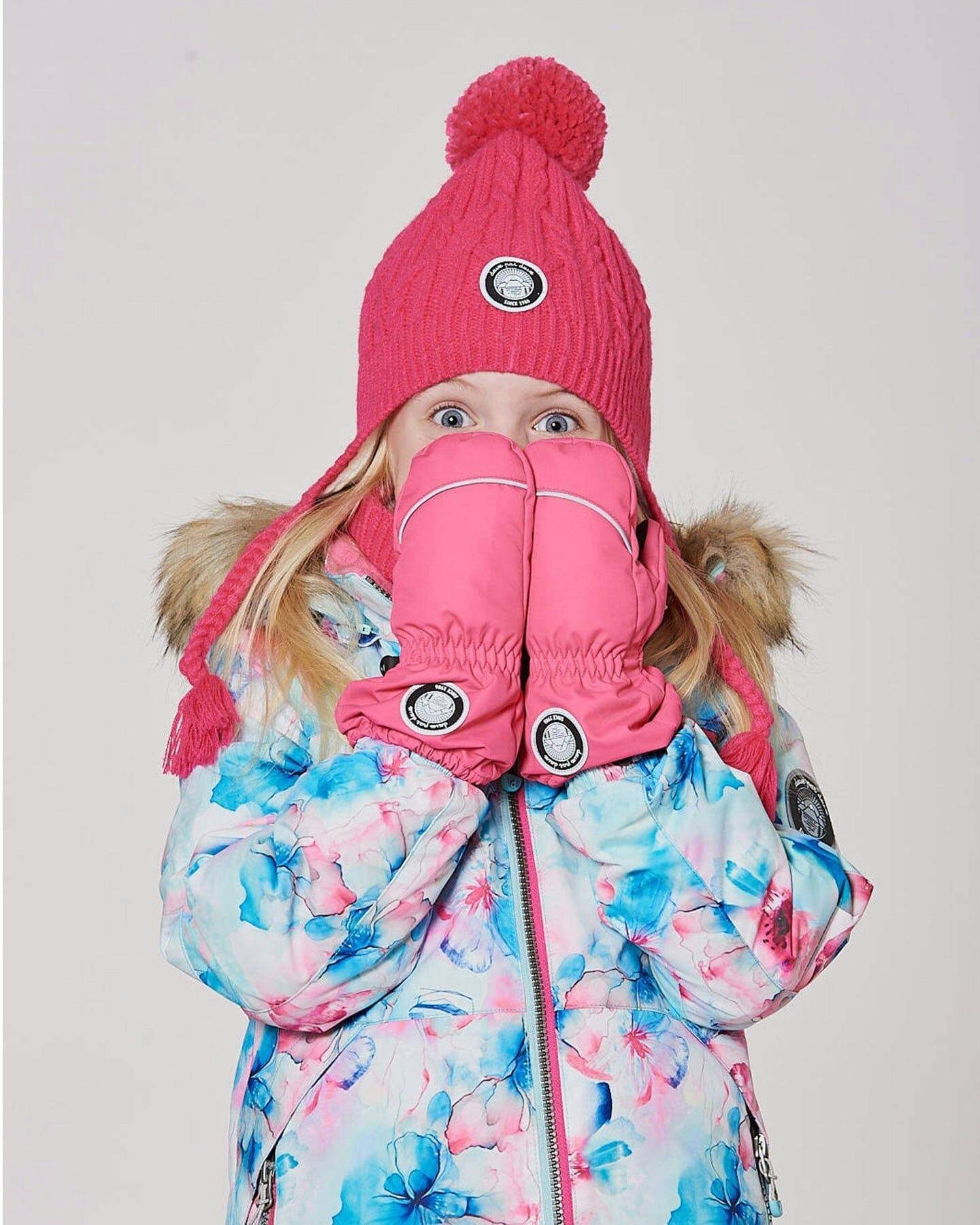 Winter Mittens Play Flash Coral