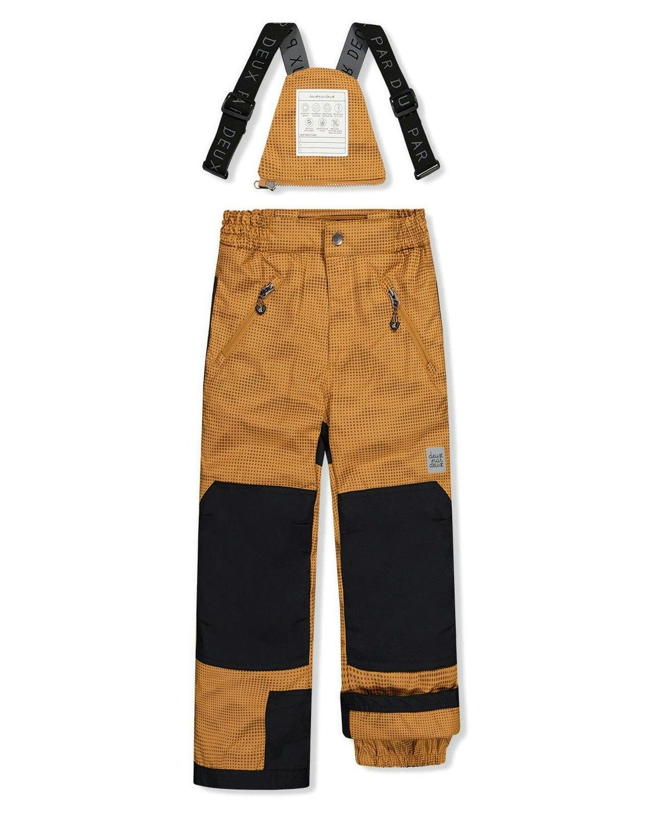 Two Piece Play Snowsuit Brown And Black With Brown Pants