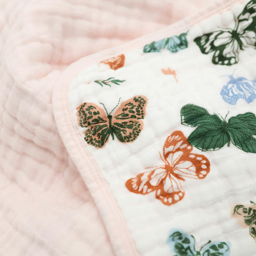Original Cotton Muslin Quilt - Butterflies