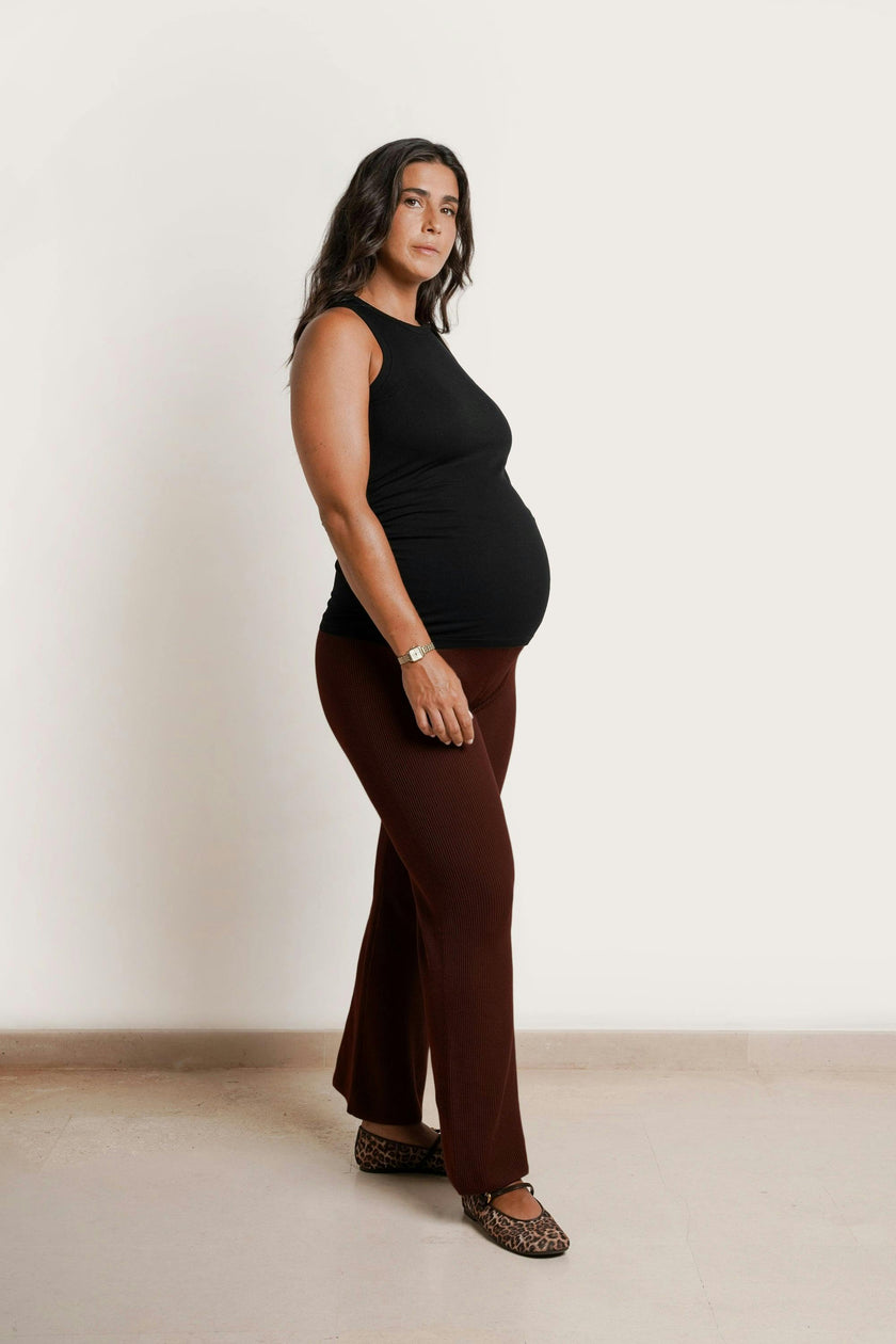 Georgina Over-Bump Maternity Knit Pants